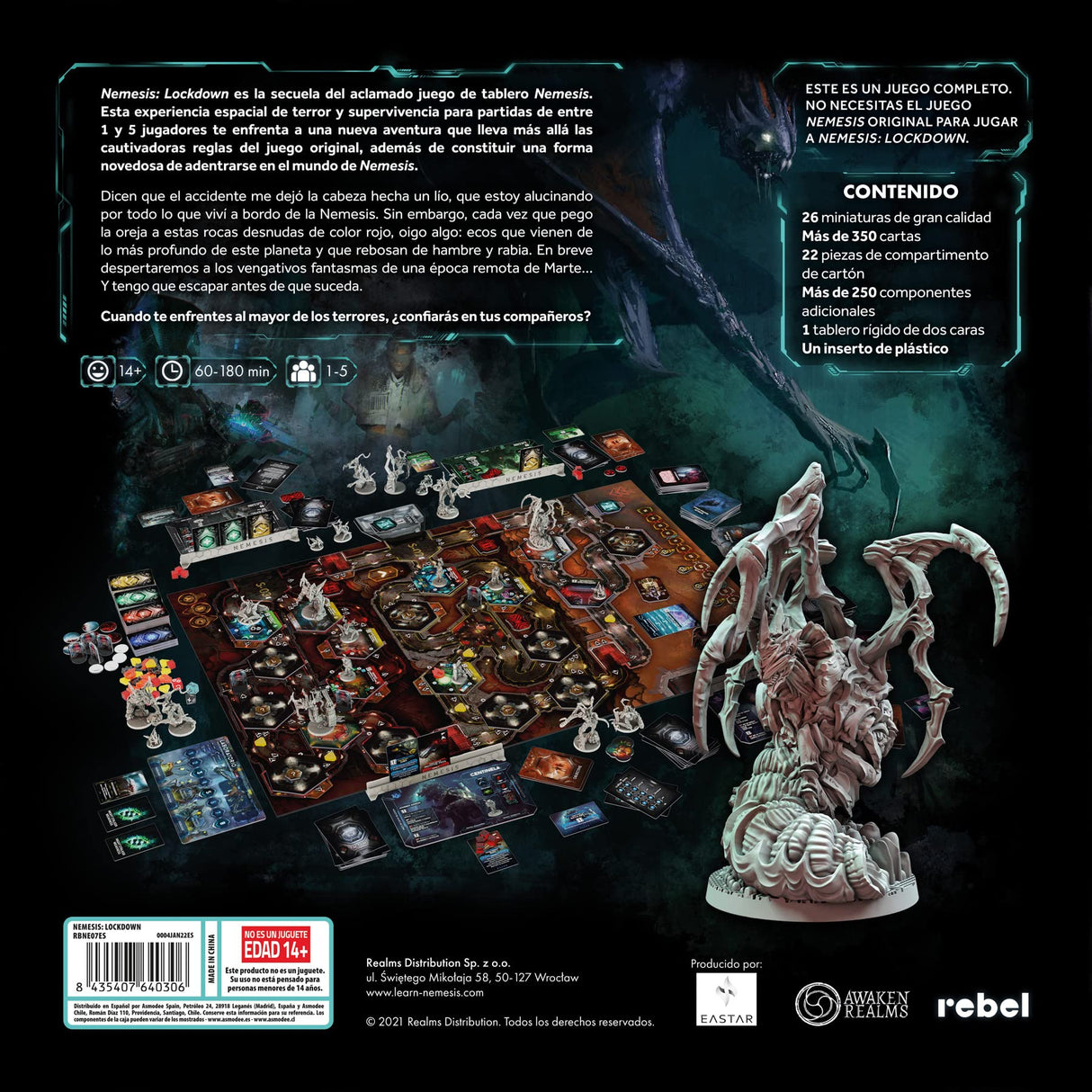 Asmodee Nemesis: Lockdown - Juego de Mesa en Español, RBNE07ES