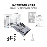 ASUS TUF Gaming Z890-PRO WiFi - Placa Base ATX, 16+1+2+1 (80A) etapas de Potencia, DDR5, PCIe 5.0 Compatible con GPU de última generación, USB4, USB 20 Gbps con Carga rápida PD, Cuatro M.2, Wi-Fi 7