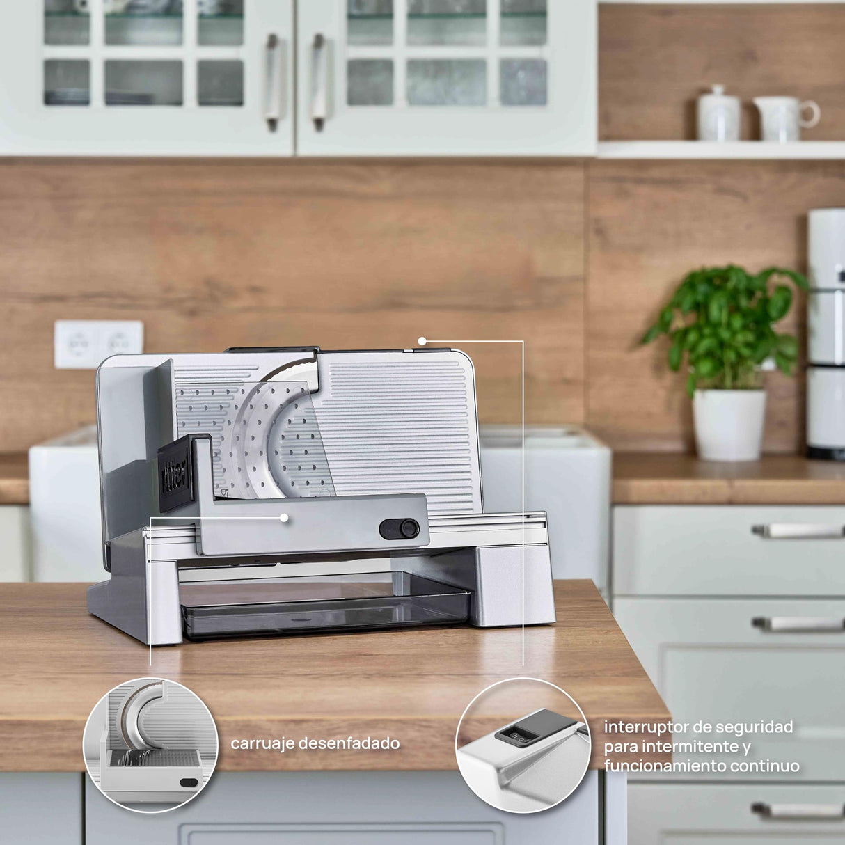 ritter serano 5, Cortadora de Alimentos Eléctrica y Rebanadora de Pan de Metal Macizo
