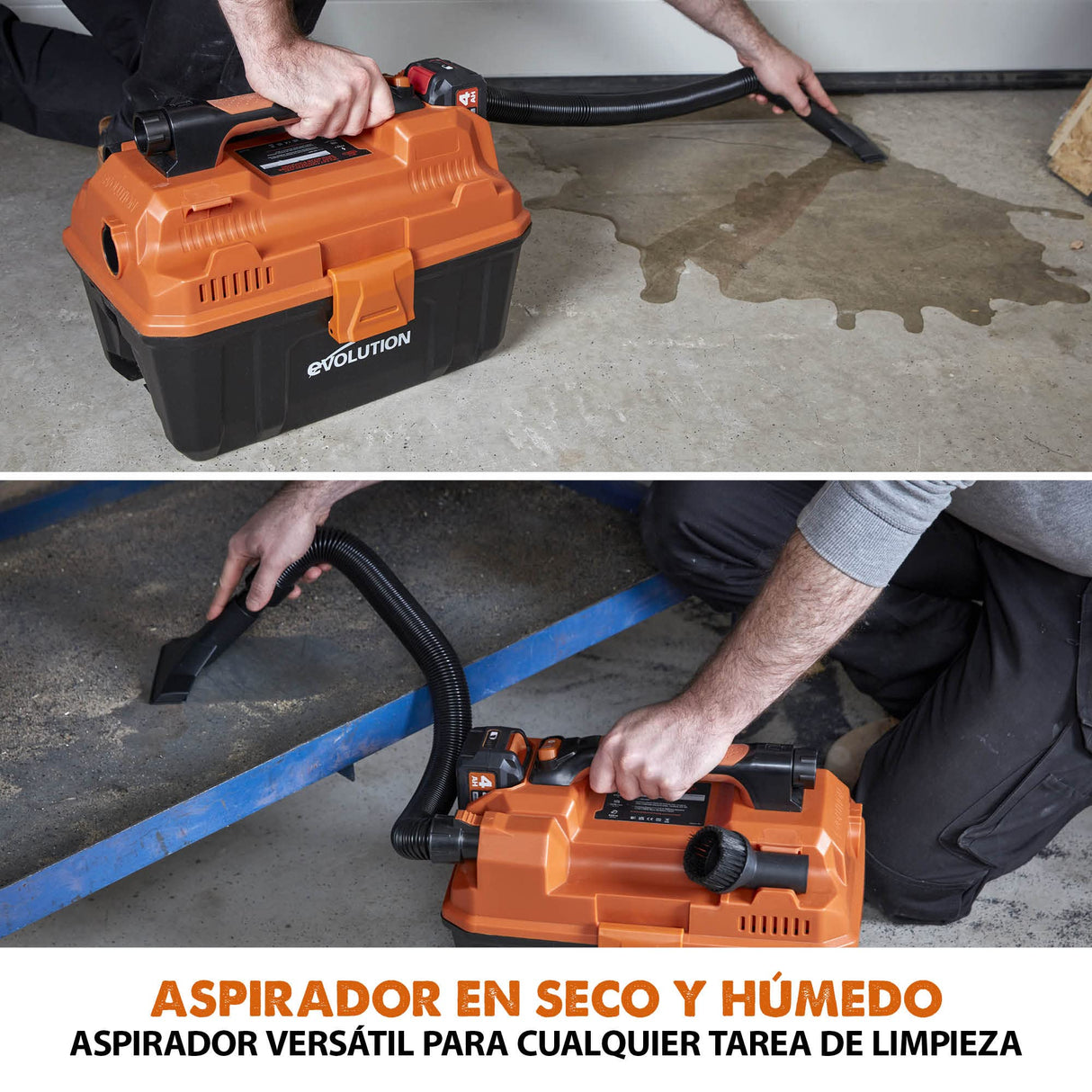 Evolution Cordless R11VAC-Li Aspiradora de taller en seco y húmedo 18v Li-Ion EXT