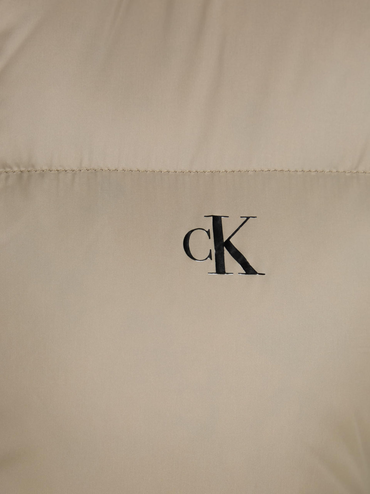 Calvin Klein Cazadora acolchada Mujer Down Cropped Puffer corta, Beige (Brindle), XL
