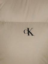 Calvin Klein Cazadora acolchada Mujer Down Cropped Puffer corta, Beige (Brindle), XL