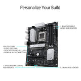 ASUS PRIME B650-PLUS - Placa base AMD B650 ATX (DDR5, PCIe 5.0 M.2, 2.5Gb Ethernet, DisplayPort, HDMI, SATA 6 Gbps, USB 3.2 Gen 2, Gen 1 Tipo C frontal, BIOS FlashBack, USB4, Aura Sync)