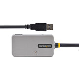 StarTech.com Hub Extensor USB - Cable USB 3.0 de 10m con Hub USB-A de 4 Puertos - Repetidor USB Activo Alimentado por el Bus - con Fuente de 20W - con Protección ESD Nivel 2 (U01043-USB-EXTENDER)