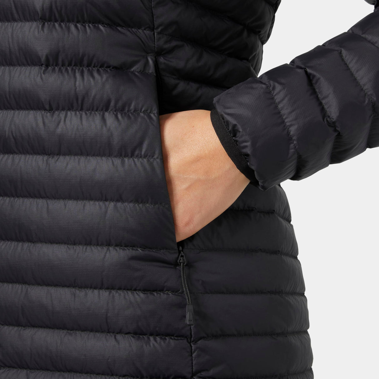 Helly Hansen W Sirdal Long Insulator, Chaqueta Mujer, Negro (Black), M