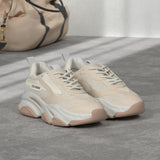 Steve Madden Tenis Possession para Mujer, Beige (Tan/Multi), 39 EU