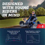 BERG Pedal Gokart Reppy Roadster con Caja de Sonido en el Volante| Coche de Pedales, Seguro y Estabilidad, Juguete para niños Adecuado para niños de 2,5 a 6 años