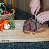 Boos Block Chop-N-Slice - Tabla de Servir - Tabla Cortar Cocina - Madera dura de arce duro de América del Norte - Reversible – 50,8 x 35,6 x 3,2 cm