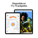 Apple iPad Air de 13 Pulgadas (M2): Pantalla Liquid Retina, 128 GB, cámara Frontal de 12 Mpx en Horizontal y Trasera de 12 Mpx, Wi-Fi 6E y 5G con eSIM, autonomía de Sol a Sol - Blanco Estrella