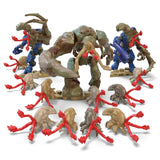 Mega Halo Avalancha en la Torre Traxus Bloques de construcción con Figuras y Accesorios, Juguete +8 años (Mattel HNC59)