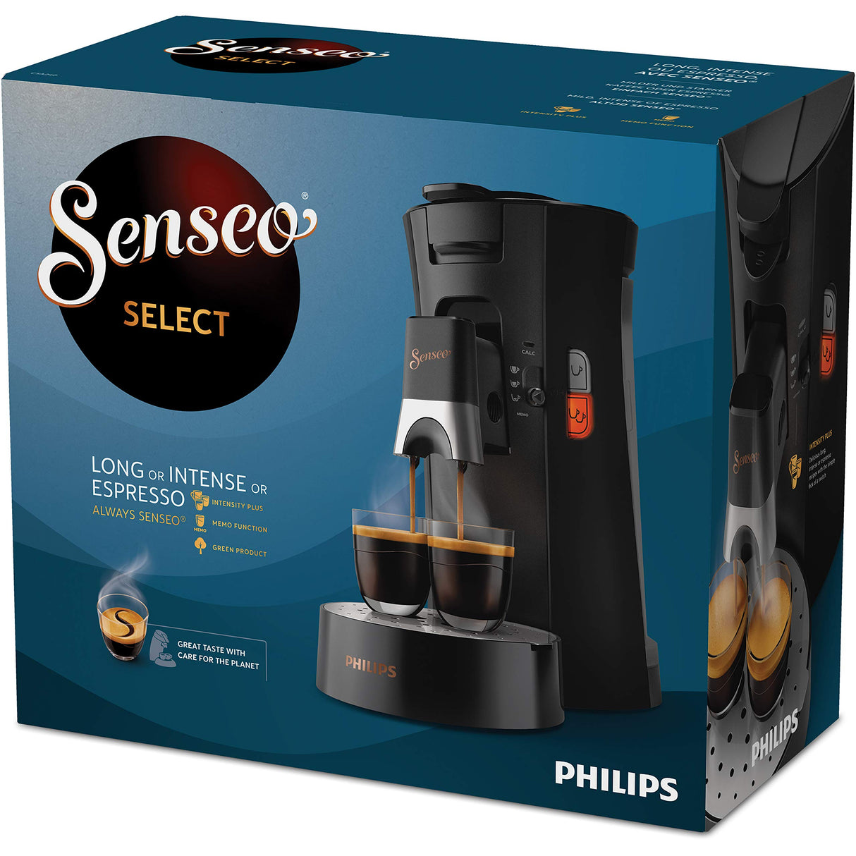 Philips Domestic Appliances Senseo Select CSA240/60 Máquina de cápsulas de café, Color Negro