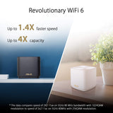 ASUS ZenWifi AX Mini (XD4) - Sistema de red mallada Wi-Fi 6 AX1800 (cubre hasta 446 m2, instalación sencilla, funciones de seguridad y controles parentales), color blanco