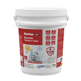 fischer - Escudo Térmico Total, Aislante Térmico Reflexivo Exterior e Interior | Impermeabilizante | Antihumedad | Anticondensación | Antimoho para Pared, Techo, Tejado, Fachada o Habitación (18 L)