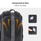 K&F Concept Multifuncional Mochila para Cámara Profesional Mochila de Fotografía, 25L+1.5L Expansión Bolsa para Cámara con Cubierta para Lluvia Antirrobo, Compartimiento para Portátil de 16 Pulgadas