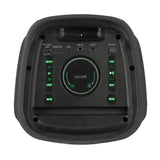 Ibiza - WAVE6 - Altavoz a pilas de 250W/2x5.25" con Bluetooth, USB y microSD - Efecto LED WAVE y conexión inalámbrica TWS - Negro