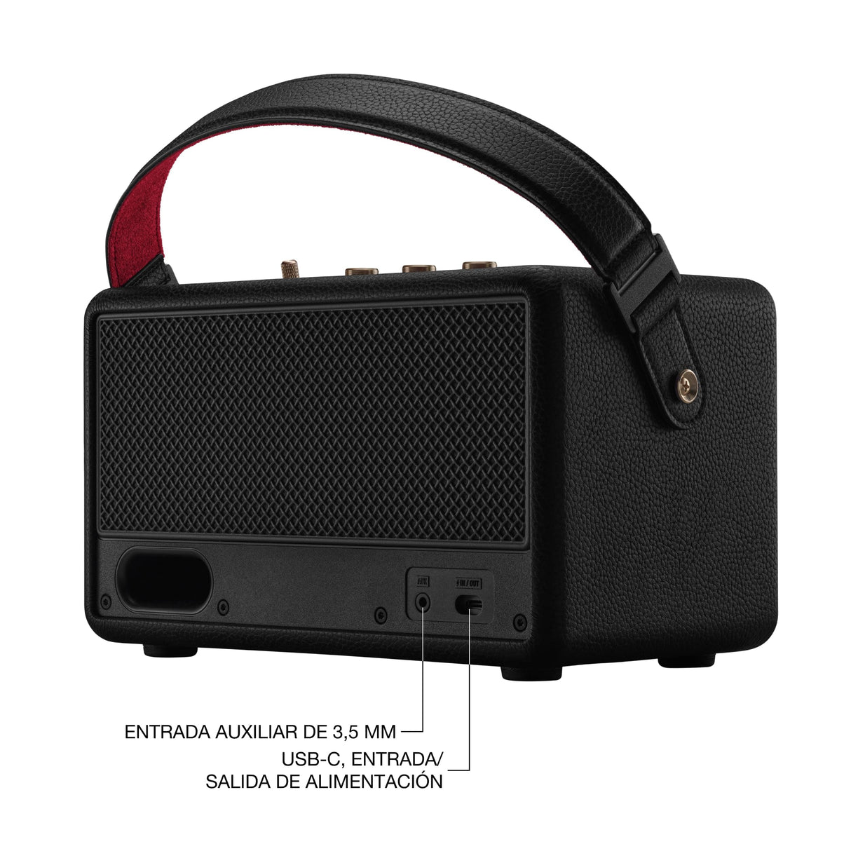 Marshall Kilburn III un Altavoz portátil con más de 50 Horas de autonomía - Negro y latón
