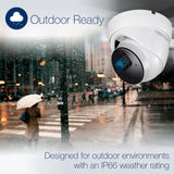 TRENDnet, TV-IP1515PI, Cámara de Red de torreta Fija IR H.265 PoE de 5 MP para Interiores/Exteriores, Carcasa con clasificación IP66, visión Nocturna IR de hasta 30 m (98 pies)