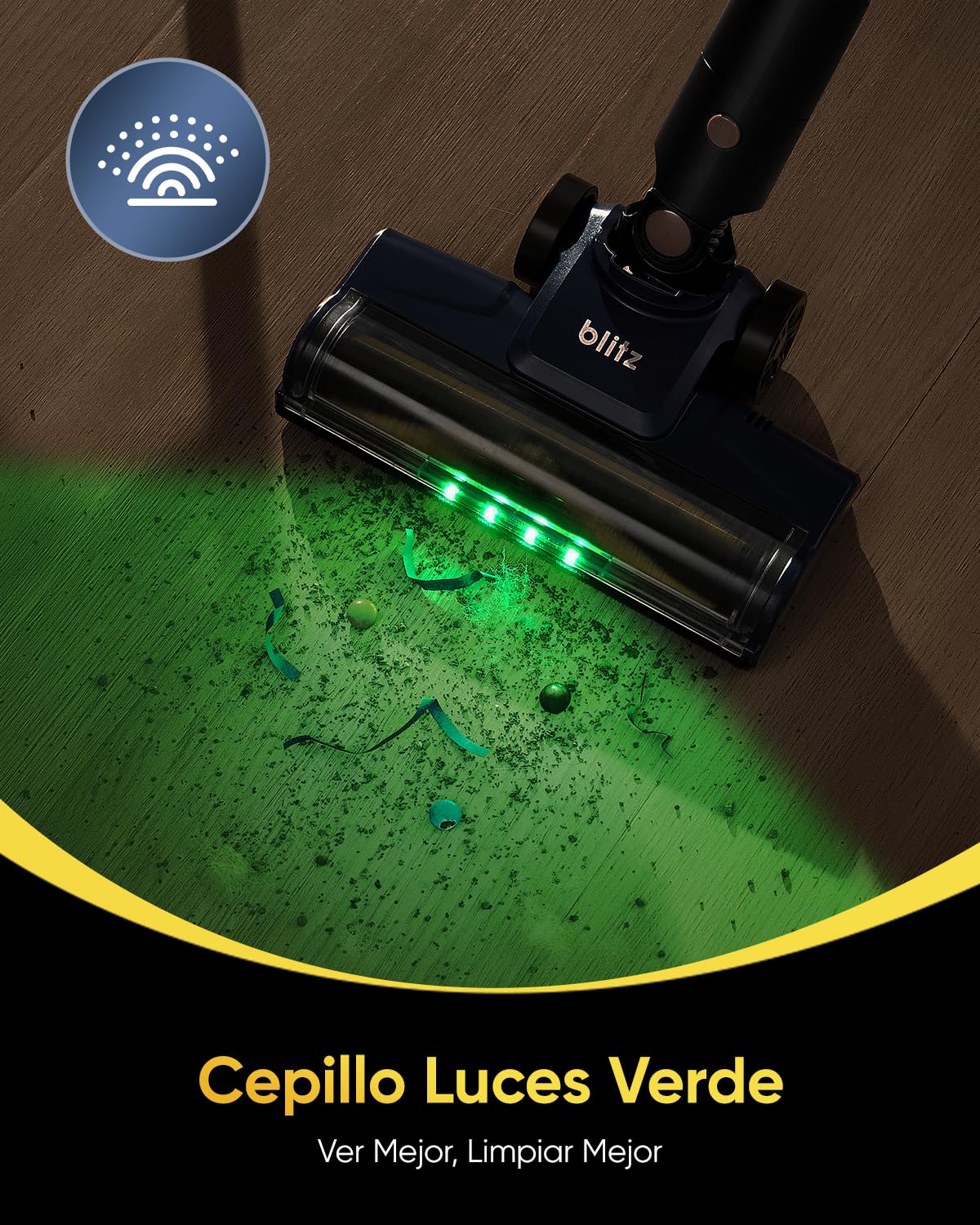 Vexilar V12 Aspiradora sin Cable 58KPa Potente Succión, Escoba Aspirador sin Cable Antienredos, Autonomía 50 Minutos, Filtración de 5 Etapas, Aspiradora para Suelo/Alfombra/Coche/Pelo de Mascotas