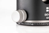 Benro GX35 - Cabezal de Bola de Perfil bajo con Placa PU56, Capacidad de 35 kg, Doble Panorama, Aluminio, Arca-Swiss, Ultraligero, Mecanismo de Bloqueo Seguro