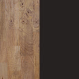 Adec Group Natural, Mesa de Estudio, Escritorio o Despacho, Mesa de Oficina, Color Roble Boreal y Negro, Medidas: 120 cm (Largo) x 60 cm (Ancho) x 73 cm (Alto)