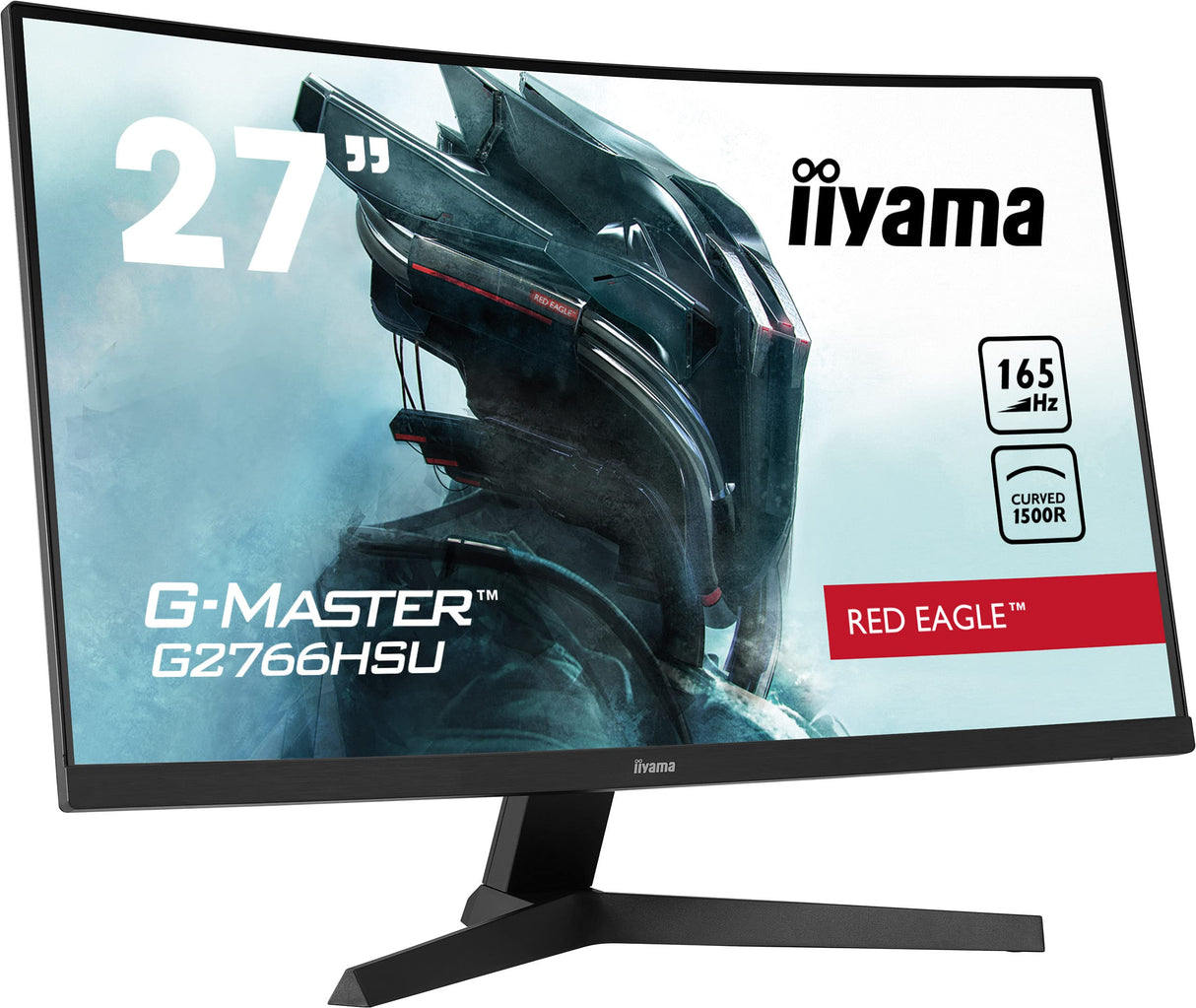iiyama G2766HSU-B1 27" Panel VA, Curvo Gaming 1500R, G-Master Red Eagle, FreeSync Premium, 1920x1080165Hz, 250cd/m², DisplayPort, 2xHDMI, 1ms MPRT, Altavoces, USB-HUB (2x2.0), Black Tuner