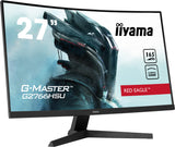 iiyama G2766HSU-B1 27" Panel VA, Curvo Gaming 1500R, G-Master Red Eagle, FreeSync Premium, 1920x1080165Hz, 250cd/m², DisplayPort, 2xHDMI, 1ms MPRT, Altavoces, USB-HUB (2x2.0), Black Tuner