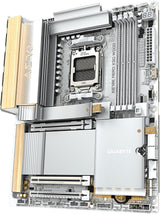 GIGABYTE X870E Aero X3D Wood Motherboard - Supports AMD Ryzen 9000 Processors, 16+2+2 Phase Digital VRM, up to 9000Hz DDR5 (O.C.), 2xPCIe 5.0 + 2xPCIe 4.0, Wi-Fi 7, 5GbE LAN, USB 4