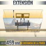 RICOO Soporte TV Pared Giratorio Inclinable Televisión 30-65" (76-165cm) R08 Brazo articulado Televisor LED/LCD/Curvo VESA 200x200-400x400