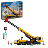 LEGO City Grúa de Obra Móvil Amarilla de Juguete de Construcción, Regalo para Niños y Niñas de 9 Años o Más, Juego Creativo con Vehículos, 4 Minifiguras de Obreros para el Juego de rol 60409