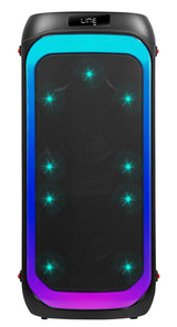 Altavoz portátil Bluetooth Zen Aero Potente de 350W, 10H de batería, luces LED RGB. Altavoz Grande con TWS, Aux in, USB, entrada de micrófono, y micrófono inalámbrico, con radio FM y con gran potencia