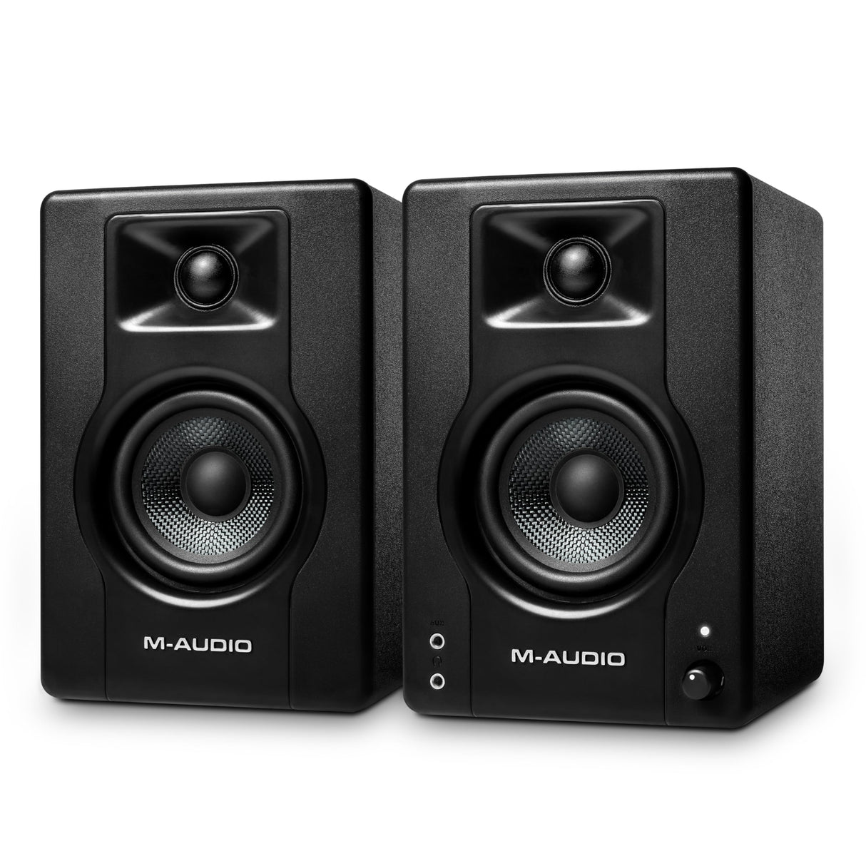 M-AUDIO BX3 Par 3.5" 120W Monitores de Estudio, Altavoces Autoamplificados para PC para videojuegos, producción musical, transmisiones en directo, podcast