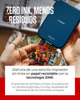 Canon Zoemini 2 Kit de Impresión – Impresora Fotográfica Portátil y Compacta – Bluetooth 5.0 – Carga Rápida USB C Ideal para Viajes (Azul Marino)