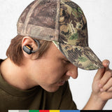 Skullcandy Push ANC Active Auriculares In-Ear Inalámbricos, 58 h de Autonomía, Impermeabilidad IP67, Carga Inalámbrica, Micrófono, Compatibles con iPhone y Android. True Black/Orange