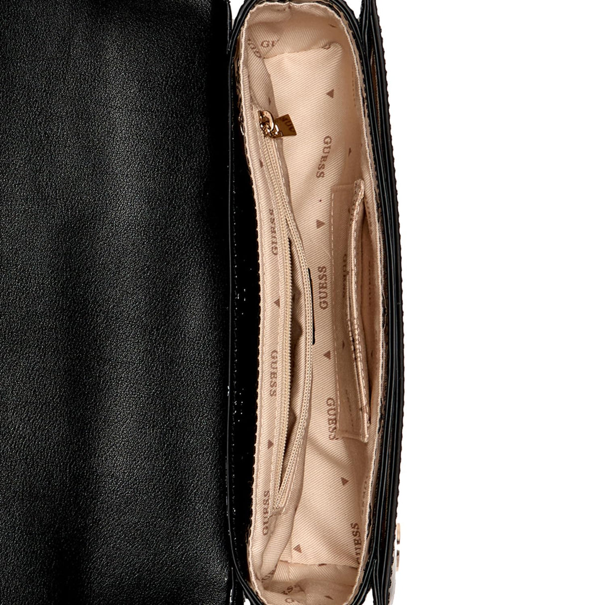 GUESS Gerty Convertible Crossbody Flap, Bandolera para Mujer, Black, Talla única