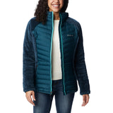 Columbia Powder Lite Sherpa Hybrid Jacket, Chaqueta Acolchada para Mujer, Night Wave, Talla XS