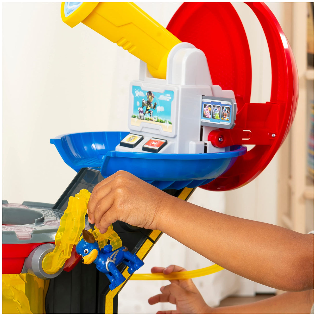 PATRULLA CANINA - TORRE DE CONTROL MIGHT PUPS - Supertorre de Control con Luces y Sonidos, una figura Chase, un Coche y Accesorios - 6053408 - Juguetes Niños 3 Años +