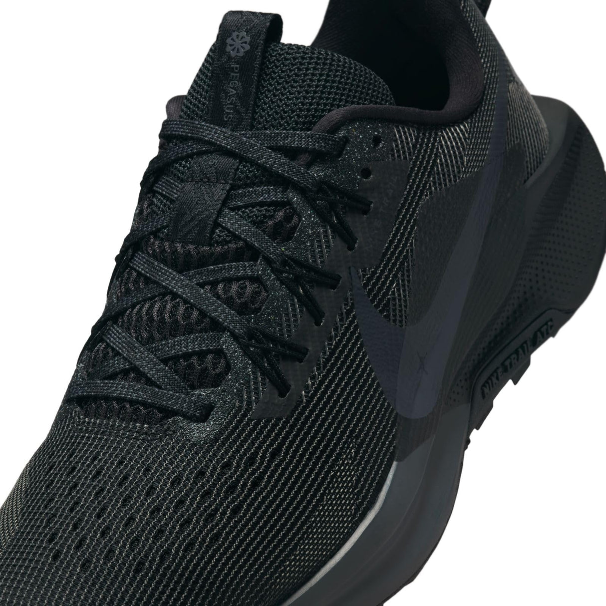 Nike ReactX Pegasus Trail 5, Sneaker Mujer, Negro Antracita Gris Lobo, 44 EU