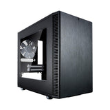 Fractal Design Nano S Window , Mini Tower Computer Case , ITX , Optimized for High Airflow and Silent Computing with ModuVent Technology ,2x Fractal Design Dynamic X2 GP,14 Fans included ,Black Window