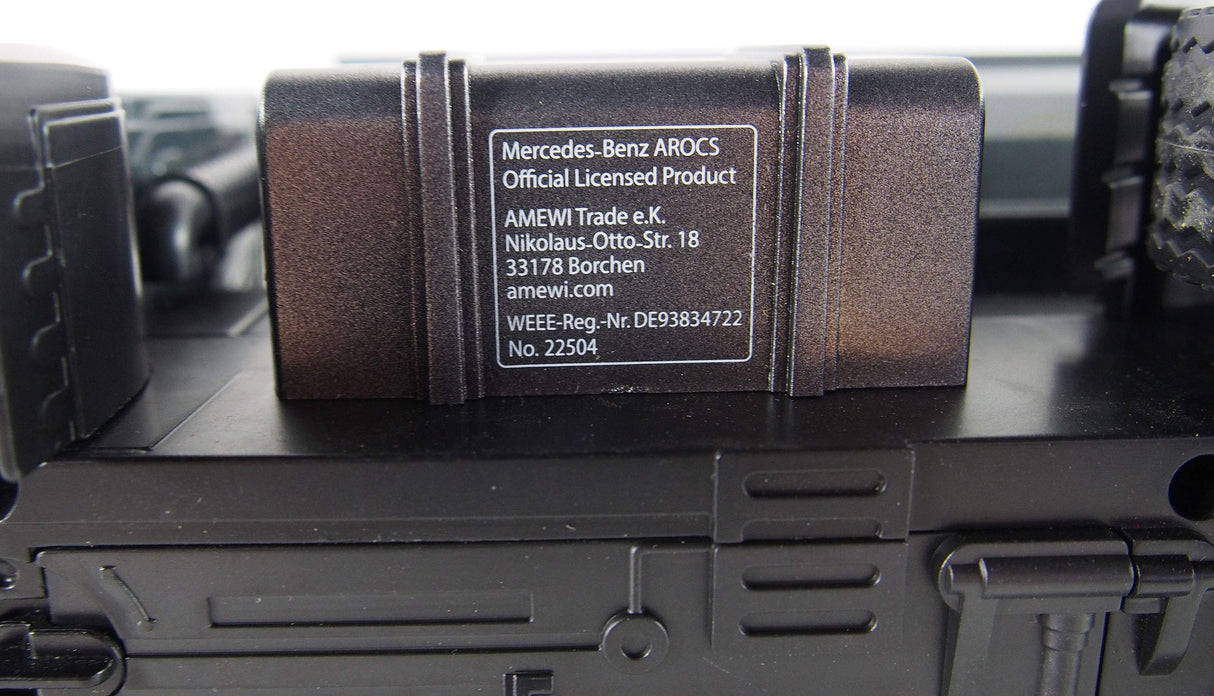 Amewi Mercedes Benz Camión Kipper Pro Metal V2 vehículo con Licencia teledirigido RTR 2 batería Adicional Gris