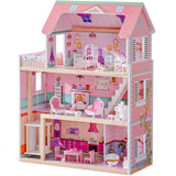 ROBUD Casa de muñecas de Madera para niños, casa de muñecas Regalo para niñas y niños de 3, 4, 5, 6 años