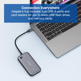 Verbatim Share My Screen USB-C Wireless Display Adapter 1080P with Hub WDA-01