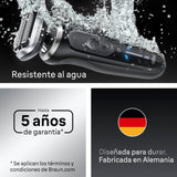 Braun Afeitadora Eléctrica Hombre Series 7, Máquina De Afeitar Barba En Seco Y En Mojado, 3 Modos De Afeitado, 60 Min De Uso, Recortadora De Precisión, Estuche De Viaje, 72-N1200SI, Negro