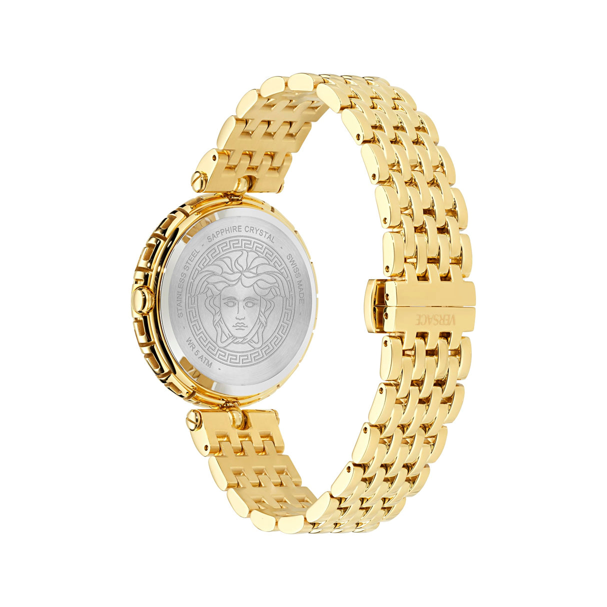 Versace Reloj Analógico para Mujer'S de Cuarzo Suizo con Correa en Acero Inoxidable VE9D00424