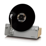 Lenco LSA-071SI - Tocadiscos Vertical Totalmente automático con Altavoces incorporados y Bluetooth® - Plata