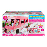 Barbie Supercaravana Dreamcamper 2022 Coche para muñecas con tobogán y Accesorios de Juguete(Mattel HCD46)