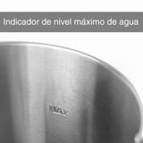 LACOR - 69486 - Cafetera Percoladora, Percolador Cafetera, Con 2 Sistemas de Calentamiento Independientes, Acero Inoxidable, Capacidad 6 L, 1500W