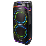Trevi XFest XF 3600 Pro - Altavoz inalámbrico de 200 W, Altavoz portátil con micrófono inalámbrico Incluido, entradas USB, Micro SD, AUX-IN, función TWS, Karaoke Party Speaker con batería integrada