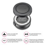 Samyang AF 35 mm F1,4 II FE para Sony E + Samyang Lens Station – Enfoque automático de Formato Completo y Objetivo Gran Angular APS-C de Distancia Focal Fija sin Espejo Sony E Mount Cámaras + Base de