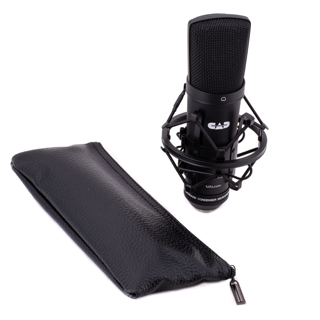 CAD Audio micrófono de condensador de diafragma grande para grabaciones de estudio (XLR, alimentación fantasma de 48V, diafragma de 1 pulgada, impedancia de 75 OHM, 30 Hz - 20 KHz), plata