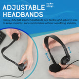 Egghead- 1000 Auriculares estéreo Negros (20 Unidades)